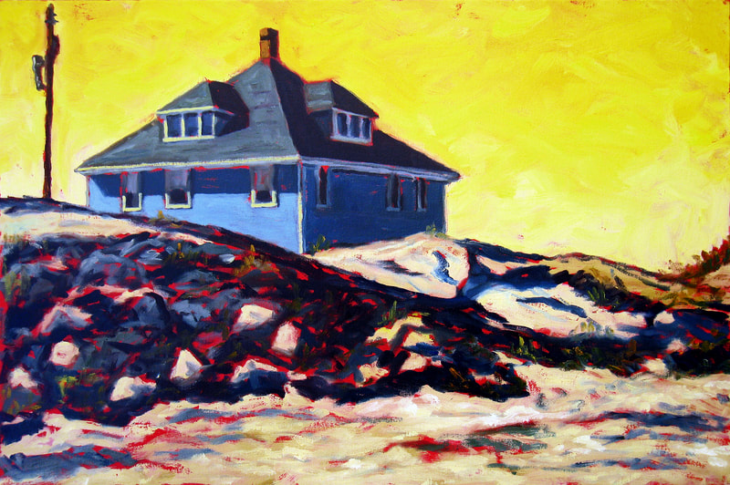 "House by Town Beach" 24x36 inches