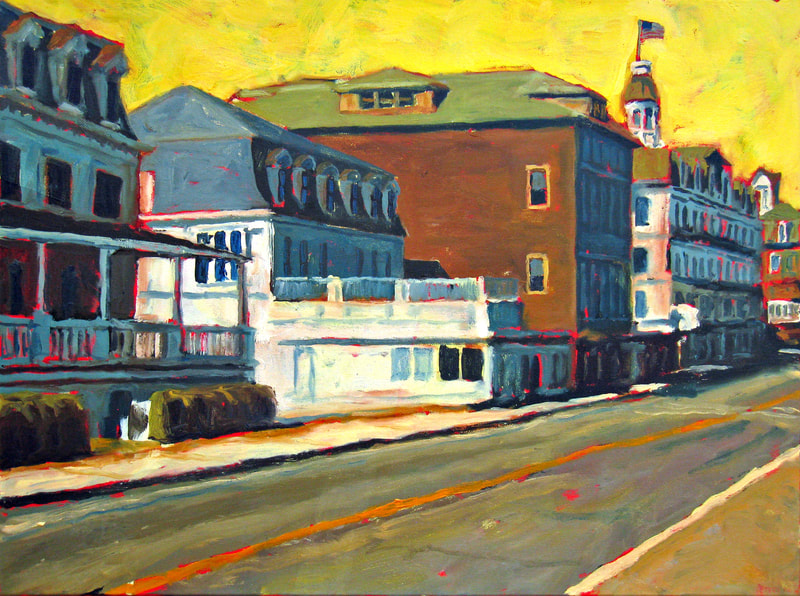 "Looking North on Water Street" 18x24 inches