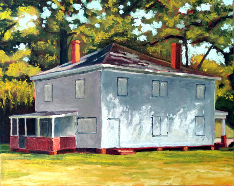 "Shuttered House" 16x20 inches